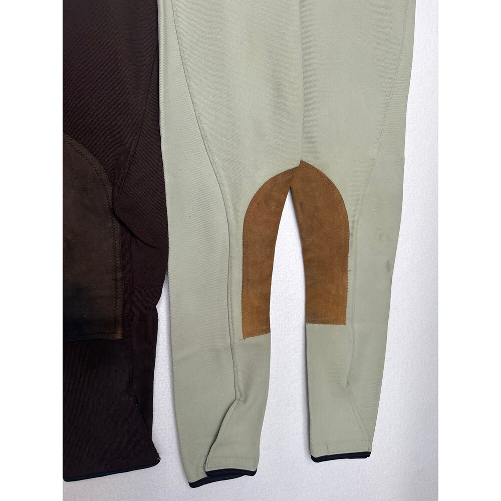 Vintage 1980s Harry Hall London Riding Breeches 28L Leather Patch Set 28L - Picture 6 of 14